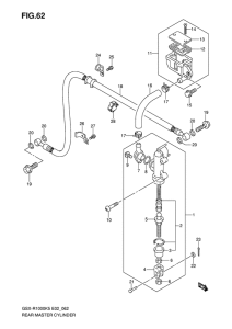 GSX-R1000 Задний тормозной цилиндр