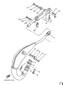 YZ125 Выхлопная система
