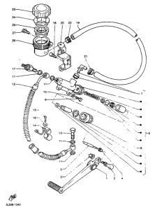 TZR125R Задний торм цилиндр
