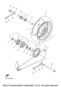 FZS10AS Переднее колесо