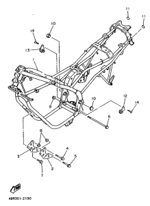 XJ600S (37KW) Рама