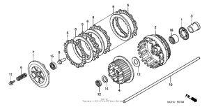 VTX1800F3 Сцепление