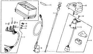 CM185 Speedometer + key set