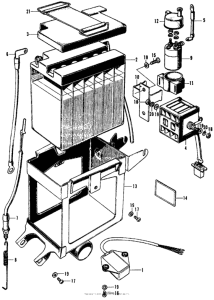 CL350 Battery + selen + magnetic switch