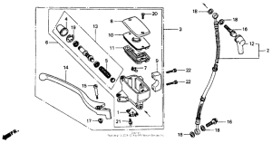 VT600C Передний главный тормозной цилиндр