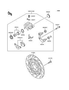 BJ250 Передний тормоз