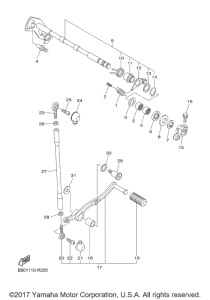YZF-R1S Вал переключения