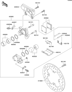 ZX1200 Rear brake(b3h / b4h)