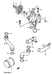 GSX-R1100 Маслонасос