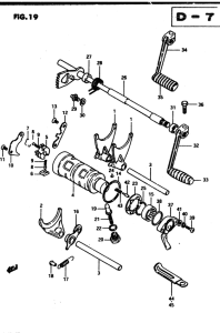 GS850 Переключение передач