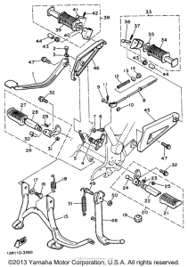 XS400J Подножки