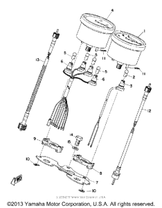CS5 Спидометр-тахометр