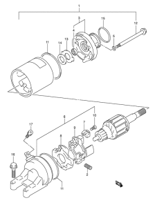 GSX600 Стартерный мотор