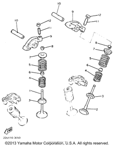 XV535EC Клапана