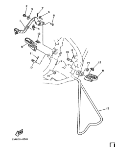 YZ125 Stand. footrest