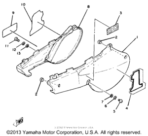 YZ80H Боковые обтекатели