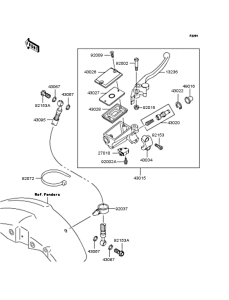 ZR250 Главный тормозной цилиндр