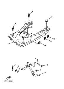 YA100W ｽﾀﾝﾄﾞ & ﾌｰﾄﾚｽﾄ