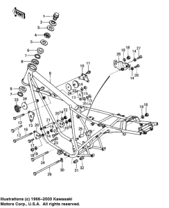 KZ400 Frame / frame fittings