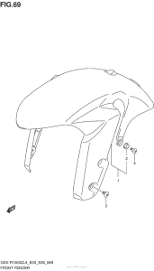 GSX-R1000Z Front Fender (Gsx-R1000Zl4 E28)