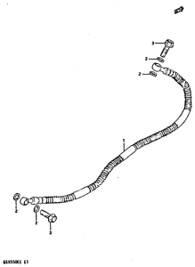 GSX550 Задние тормозные трубки