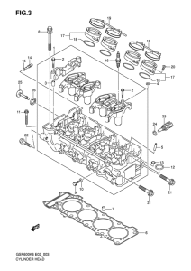 GSR600 Головка цилиндров