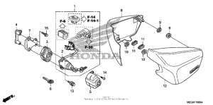 VT750CA Боковые обтекатели