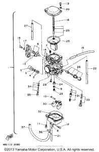 XT225D Карбюратор