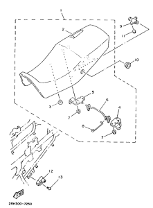 TZR125 Сиденье