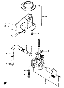 GSF1200S (ABS) Топливный кран