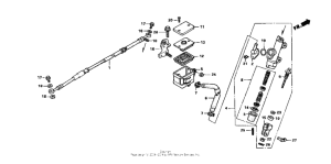 NSR50R Задний тормозной цилиндр
