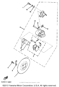 RX50L Front brake - caliper