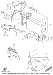 XV1100L Боковые обтекатели