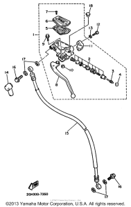 FZR750RU Главный тормозной цилиндр