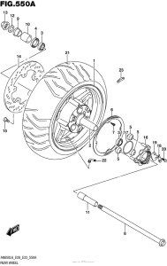 AN650 Переднее колесо