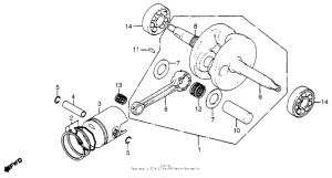 NA50 Crankcase + piston
