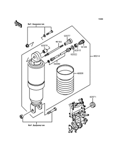 ZX900 Амортизатор