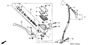 VT600CD Передний главный тормозной цилиндр