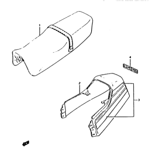 RG125 Обтекатель сидения