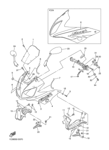 FZS1000 Обтекатель 1