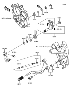 EX650 ギヤチェンジメカニズム