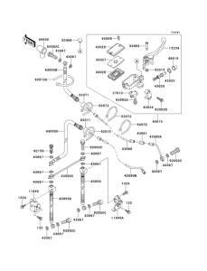 ZX1100 Главный тормозной цилиндр
