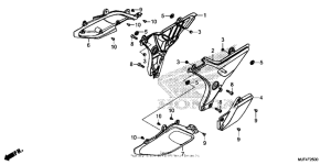 CTX700N DCT Боковые обтекатели