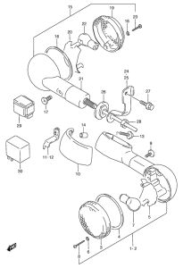 VZ800 Поворотники