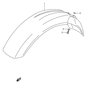 DR350 Переднее крыло