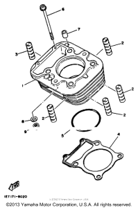 XT350B Цилиндры