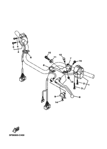 TDM900 Interruptor  manillar&palanc