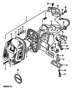 DR250 Задний комбинированный сигнал