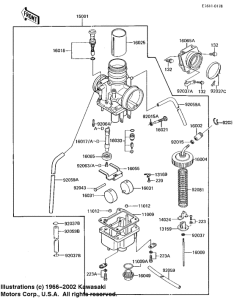 KX125 Carburetor assy