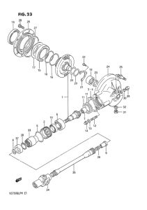 VS750 Карданный вал